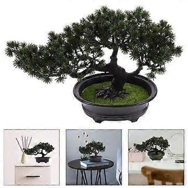 Keinotekoinen Bonsai-puu Tekokasvi Bonsai-koriste Keinotekoinen kasvi Ruukkuun istutettu Tekomänty