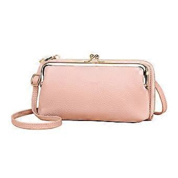 Fashion Lychee Mönster Axelväska Portabel Praktisk Trendig för Vardagsliv Dejting (Rosa)
