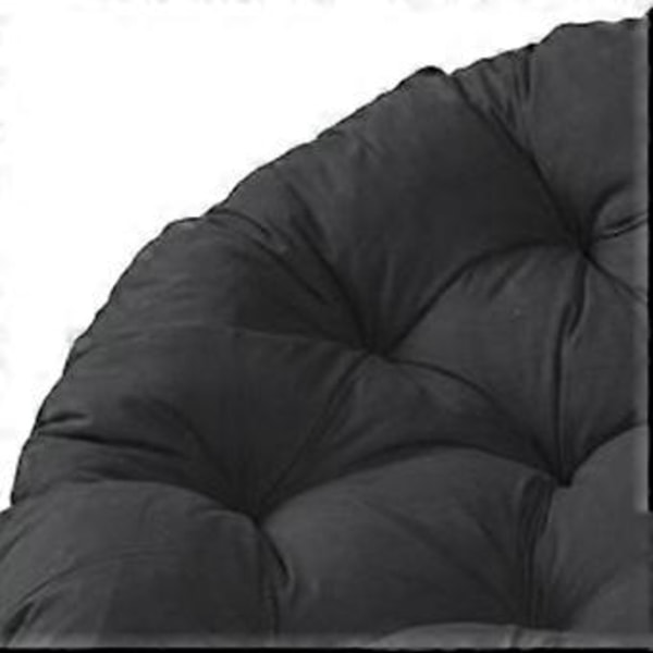 60x60cm Udendørs Hynder til Sæder Patio Hynde til Hængende Rattan Sæder (sort)