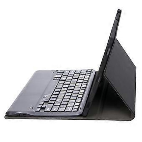 Keyboard Læder Tablet Etui Til Huawei MatePad Pro 12.2 (Sort Hvid)