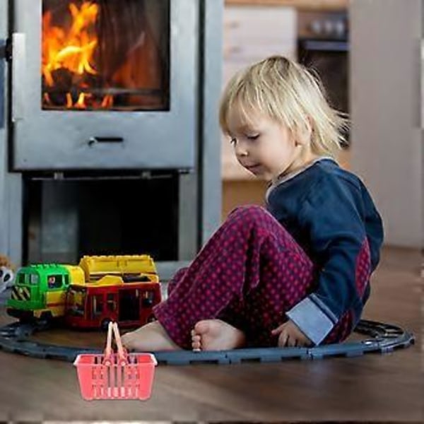 10 stk Mini Tote Kurver Dukkehus Handlekurver Håndholdte Kurver Leker for Barn