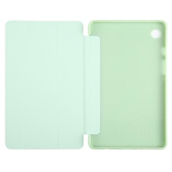 Tri-fold lærtablettveske for Samsung Galaxy Tab A9 (Grønn)