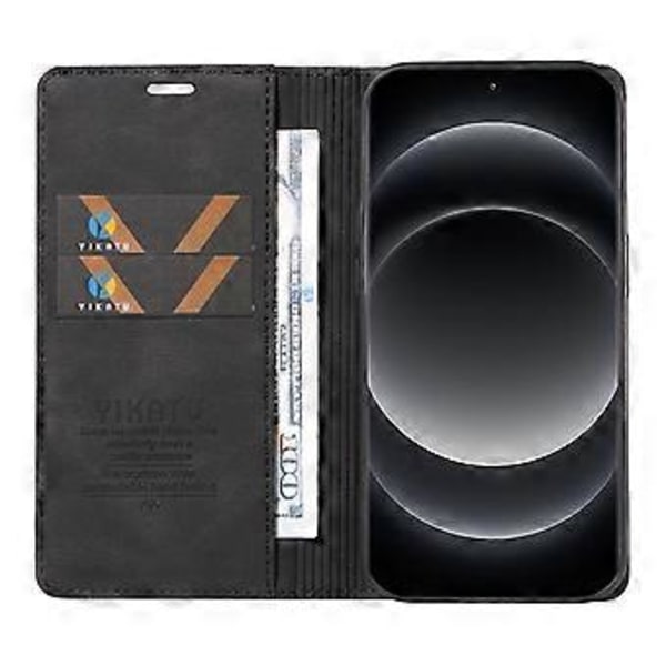 YIKATU YK-004 Xiaomi 14 Ultra -lompakko puhelimen kotelo, nahkamainen pehmeä flip-kansi (tyyli A)