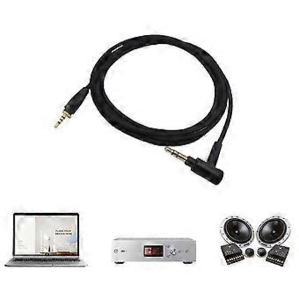Hodetelefon Audiokabel Erstatning for Sennheiser Urbanite L XL Hodetelefon for de fleste 3,5 mm Jack-enheter (Fjernkontrollversjon)