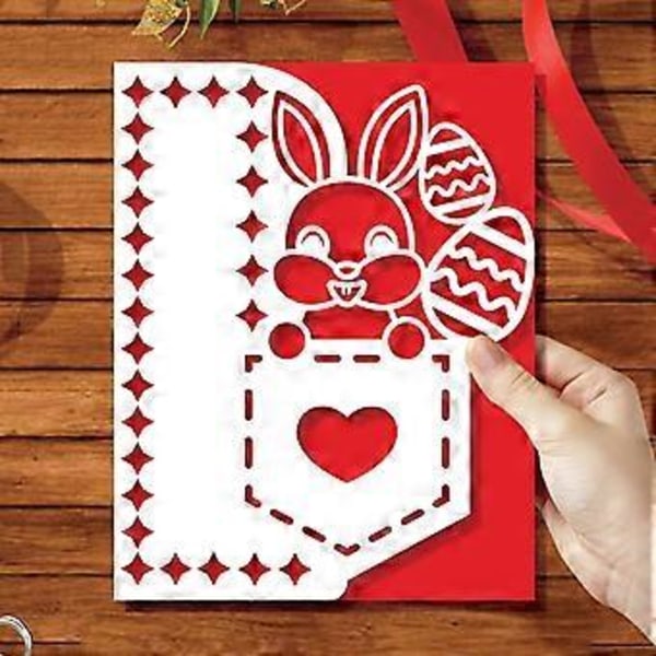 Påskehare Metal Skæreforme Stencil DIY Scrapbooking Album Papir Kort Skabelon Form Prægning Håndværk Dekoration