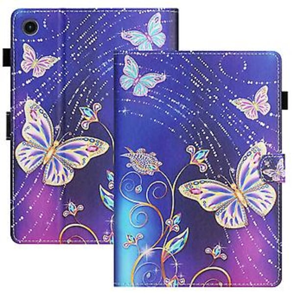 Sömnadsplattafodral för Samsung Galaxy Tab A9 (Fjäril)
