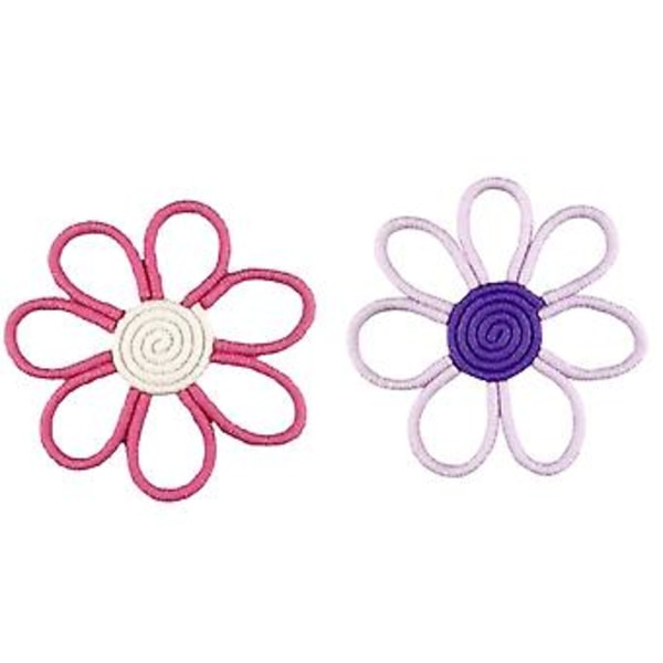 Boho Dekoration Daisy Blomma Vävd Makramé Väggbonad Rep Handgjord Vävd Väggdekoration Flickrum Flöde