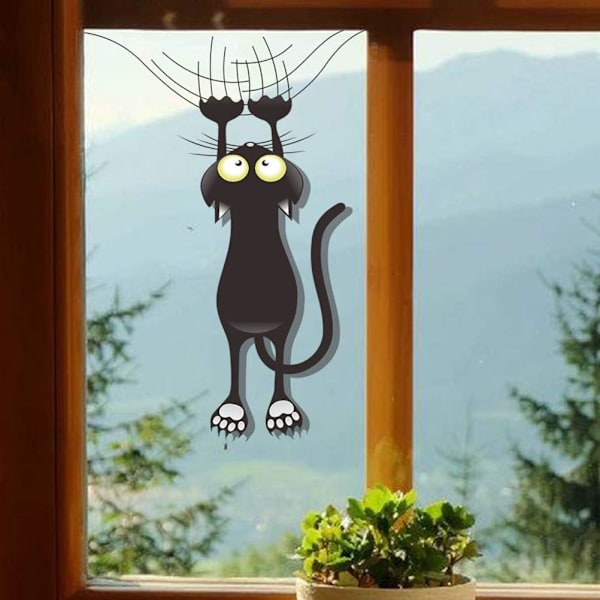 Kat Scratch og Climb Car Stickers Decals Sjov Sød Bil Doo