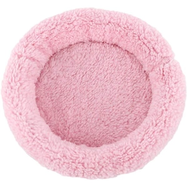 1 stk Myk, Koselig Rund Fleece Varm Hamster Seng Sovematte for Rotte, H