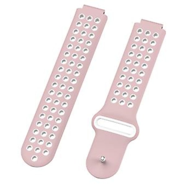 For Garmin Forerunner 220 Silikonrem (Rosa hvit)