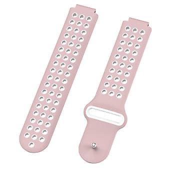 Til Garmin Forerunner 220 Silikonrem (Pink hvid)