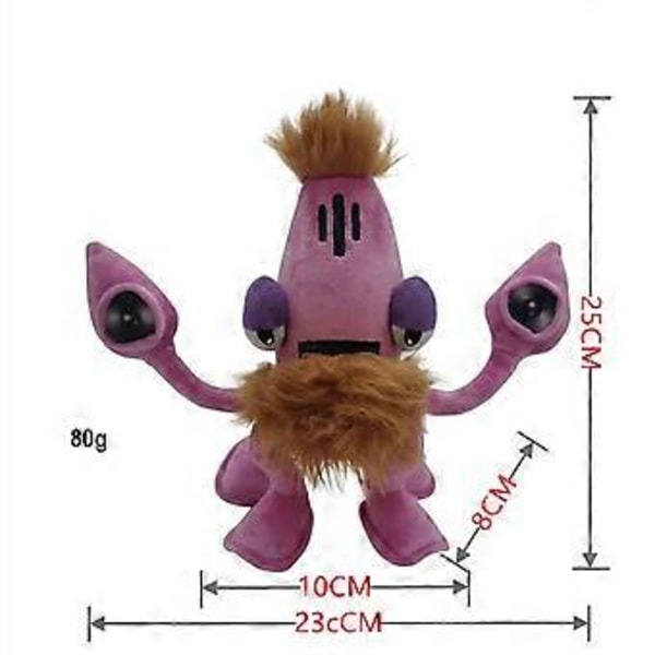 My Singing Monsters Wubbox Plyschleksak Barn Plyschleksaker Leksak för Barn Barnpresent (Rosa bläckfisk)