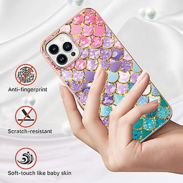 Elektroplettert TPU-etui for iPhone 15 Pro Max (flerfarget)