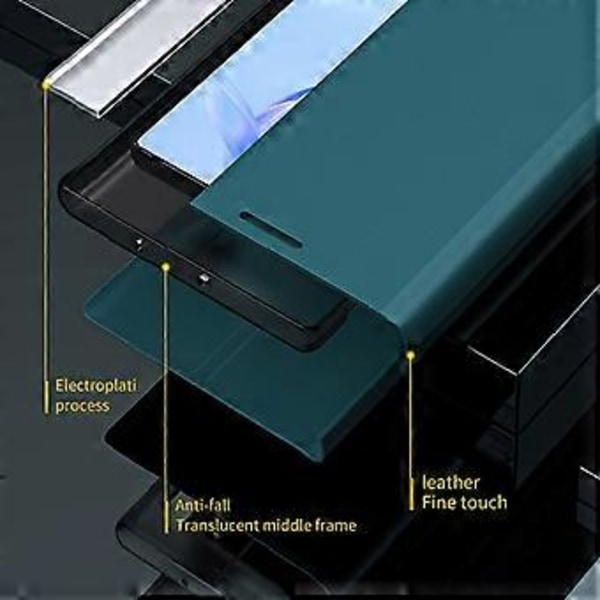 For Honor 90 Lite 5G/X50i 5G PU-läder + PC-fodral med elektroplätering, stativ (Stil F)