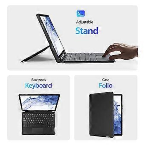 Tastatur-tablettveske for Samsung Galaxy Tab S7 / S8