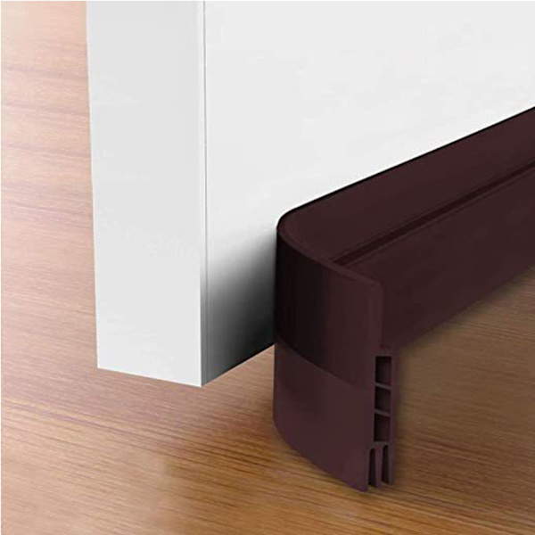 (100cm x 4.5cm, Brun) Gummidörrtätning, Självhäftande dörrtätning, Väder