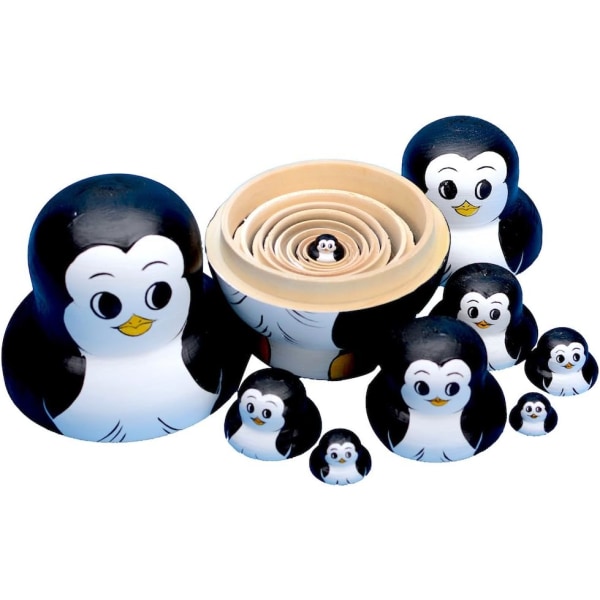 10 st ryska dockor Matryoshka handgjorda