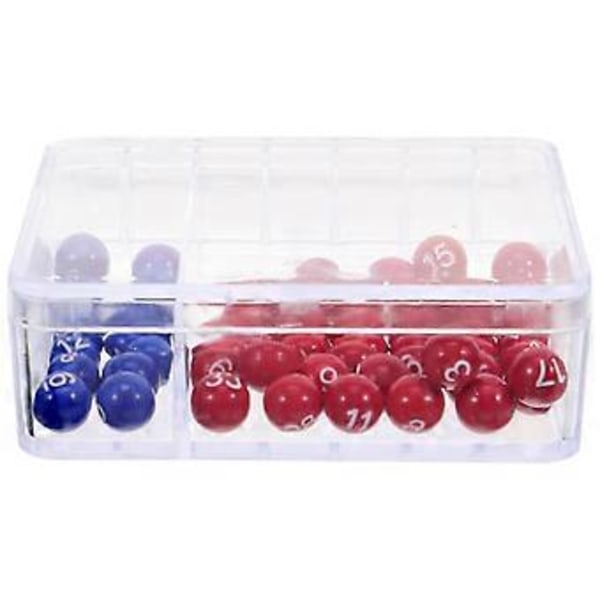 1 Set Nummer Lyckoväljare Liten Lotterimaskin och Lotteribollar Set