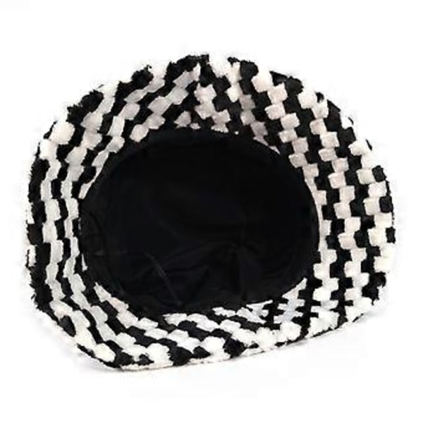 Packbar Fiskehatt Pälsgjord Luddig för Värme Hållande Vinter Bucket Hatt för Unisex Kvinnor Män Utomhus för Skydd Khaki(Khaki)