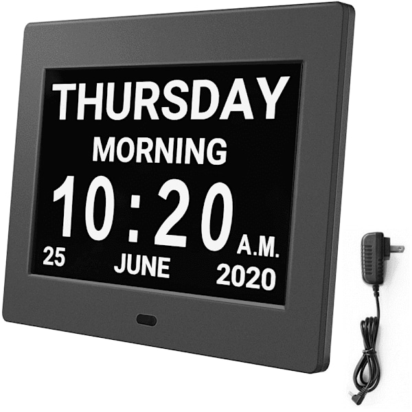 Klockor 8 tum kalenderklockor dag datum klocka digital klocka Digi