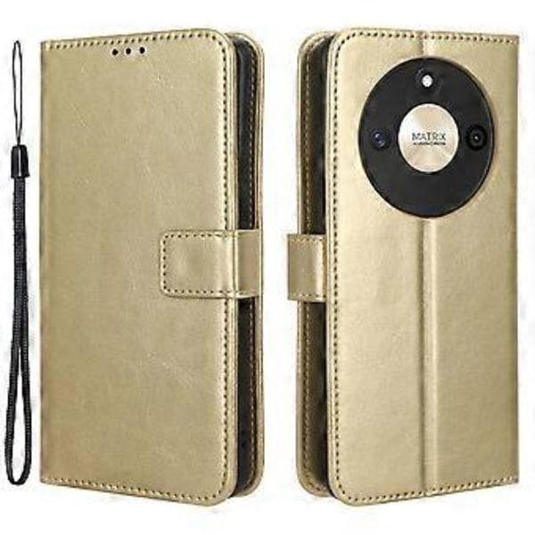 For Honor X50 Læder Telefon Stativ Etui Anti-Ridse Mobiltelefon Skal Pengepung Dækning (Stil B)
