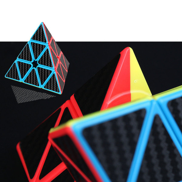 [4-pack] Kolfiber Rubiks kub-set