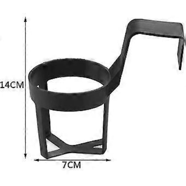 4 kpl Auton Mukiteline Irrotettava Auton Ilmastointiaukon Mukiteline Musta Auton Juomateline