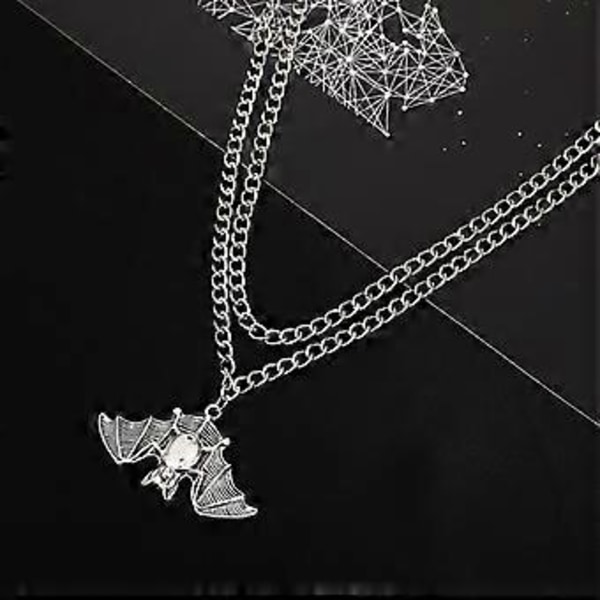 Trendy Choker Halskjede Kvinner Menn Flaggermus Anheng Unisex