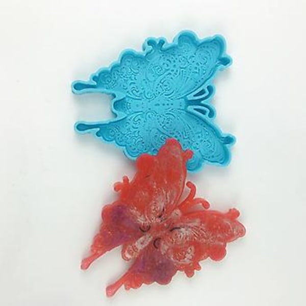 Krystall Agat Brikkeform for Sommerfugl Kopp Pad Resin Støpeform Silikon Mou