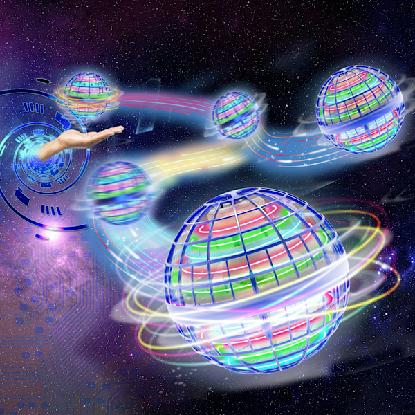 Blå dröm flygande spinner boule volante lumineuse magique mini