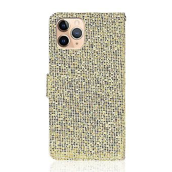 Nahkainen kotelo iPhone 12 Pro Maxille (Kulta)