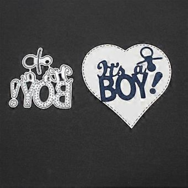 DIY Håndværk \"Dreng\" \"Pige\" Kunstord Skæreforme Metal Skære Stencils til Scrapbooking Album Stempel Papir Kort Prægning Håndlavet Papirform
