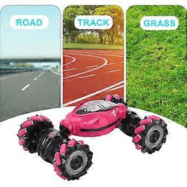 100% NY, Fjernstyret Bil til Drenge Voksne, Håndstyret Rc Bil, Alle Terræner Monstertrucks til Drenge Gesture Rc Stunt Bil 360 Flips (blå)