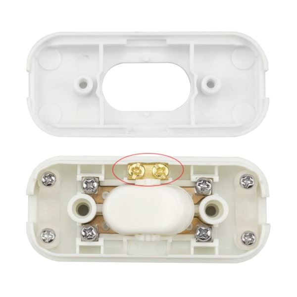 2 stk. Bi-polar Inter Rocker Switch 6A 250V Rocker Switch Dimmer/L