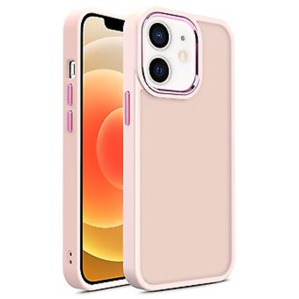 PC + TPU Telefondeksel for iPhone 12 / 12 Pro (Rosa)