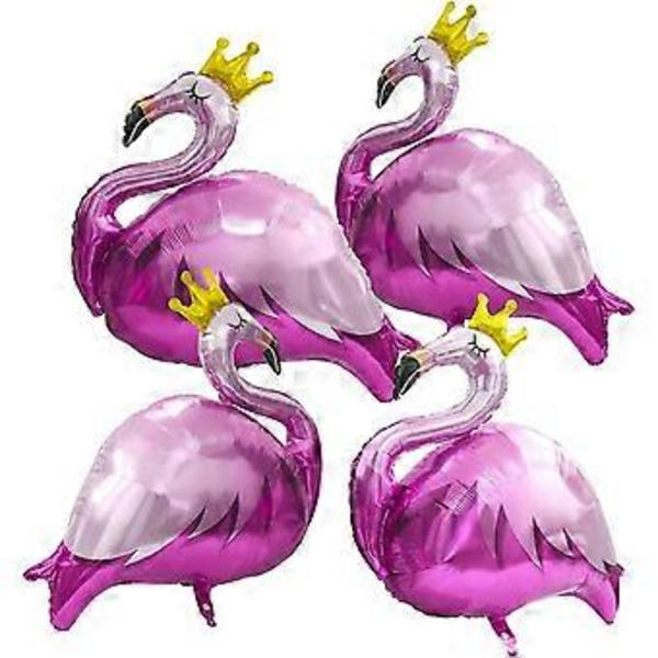 Kruunupäinen flamingo-ilmapalloja juhliin