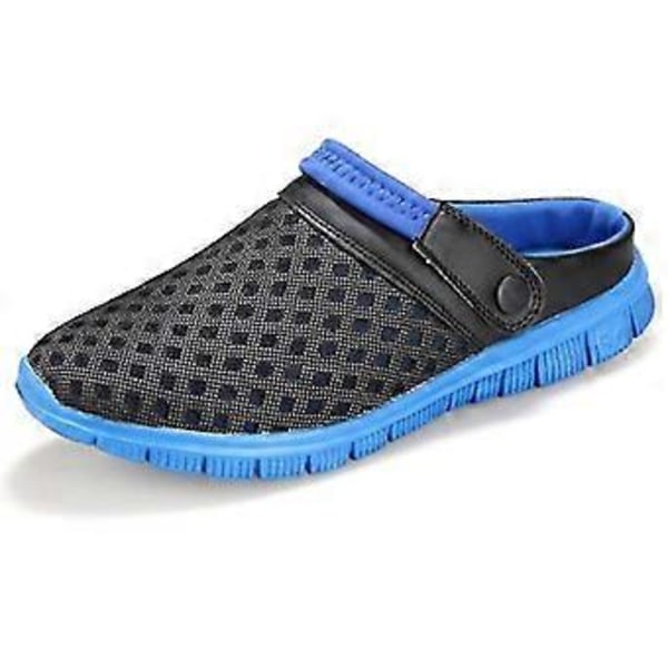 hmwy-herr damtofflor träskor mules sandaler flip-flops skor (41 Kungsblå)