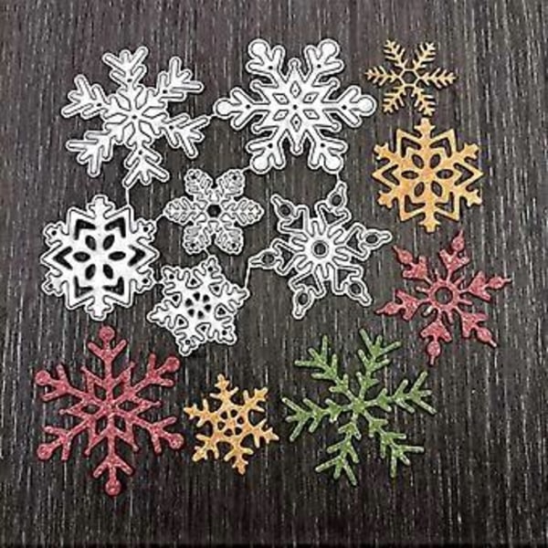 Jule-Snefnug Metal Skæreforme Stencil DIY Scrapbooking Album Papirkort Skabelon Form Prægning Dekoration