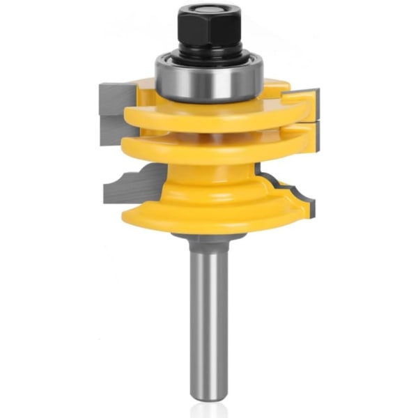 Lock Miter Router Bit, Woodworking Milling Cutter, Shank 1/2， Slotting Milling Cutter, Tenon Joint C