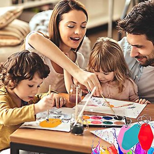 10 kpl Rhombus Hotelli Avaimenperä Avaimenperäaihio Koriste Avaimenperä DIY Avaimenperä