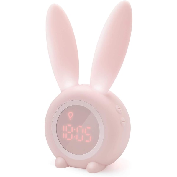 Cute Rabbit Shaped Induction Morning Alarm Clock, Intelligent Aut