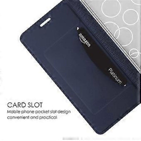 Skal för Xiaomi Redmi K70 Ultra i PU-läder med kortfack, stativ och magnetiskt lås (Stil B)