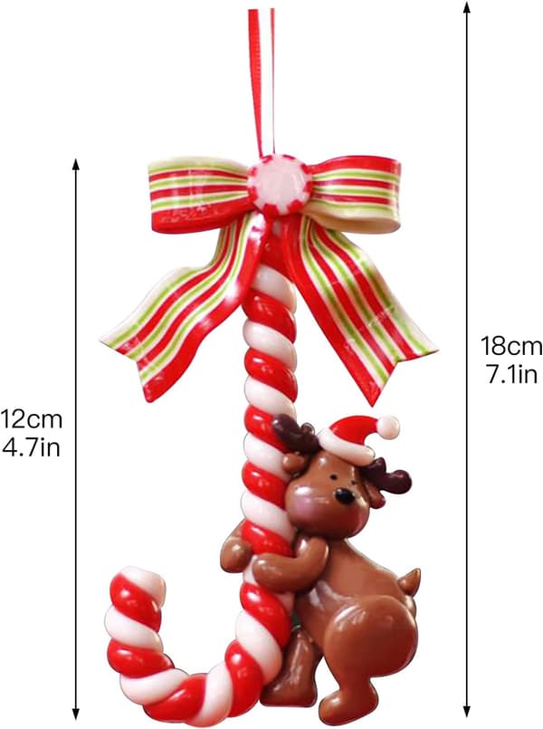 3-pack jultomte snögubbe hängande godis sockerrör båg prydnader för C