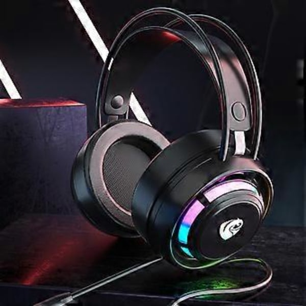 3,5 mm Jack/USB Spilheadset til PC, Bærbar Computer Bas Surround (3,5 mm version)