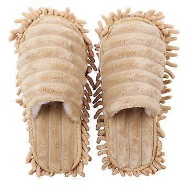 Moppitossut Moppikengät Siivoustossut Monitoimiset Lattianpuhdistuskengät (S Beige)