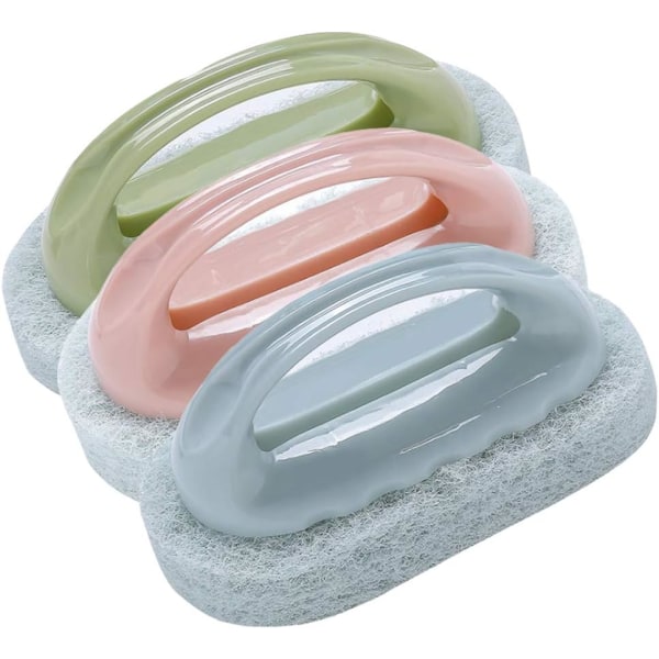 3 Bath Brush Tub Cleaning Sponge Brush Tile Brush Kitchen Cl