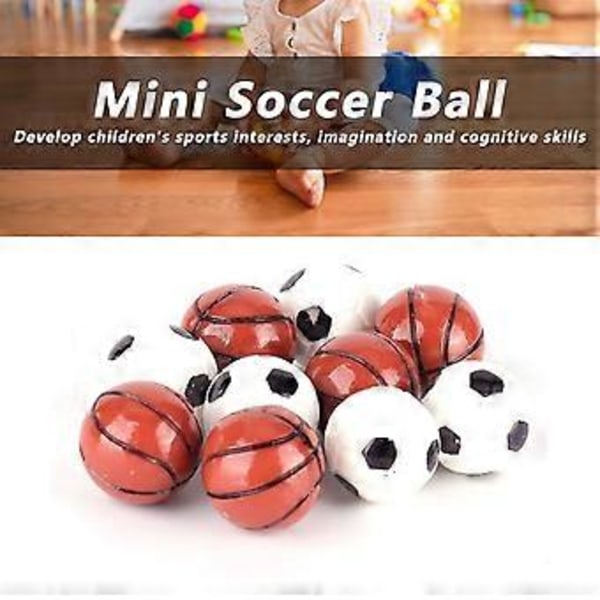 10 st 1:12 Dockhus Boll Modell Miniatyr Harts Fotboll Basketboll Leksaker för Dockhus Dekoration