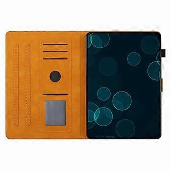 Præget Læderetui Til iPad Pro 11 2024 (Gul)