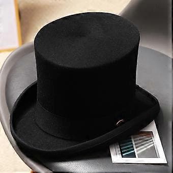 Trilbyhat i britisk stil til mænd, julefestlige sammenkomster, karnevaler, filthat, trilbyhat, vinter-efterårshat til herrer S(S )