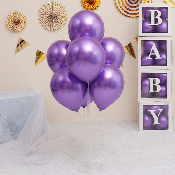 50 ballonger kromglänsande heliumballonger tjocka latexballonger